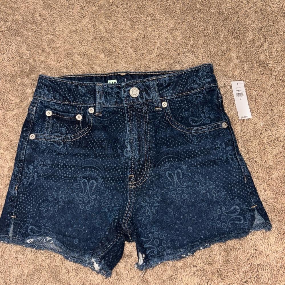 GAP Teen (Size 10) High Rise Denim Shorts